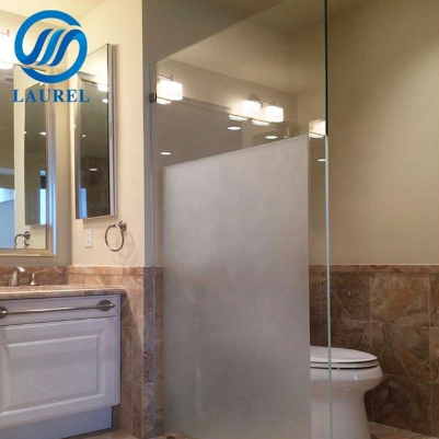 Acid-etched Glass Shower Enclosure