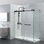 강화 유리 샤워 문